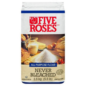 Five Rose Never Bleached All Purpose Flour (2.5kg) - Brandco Direct Inc