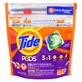 Tide Pods Detergent Spring Meadow 3in1 16ct (398g) - Brandco Direct Inc