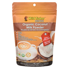 Poudre de lait de coco biologique Wild Tusker (150 g) ;