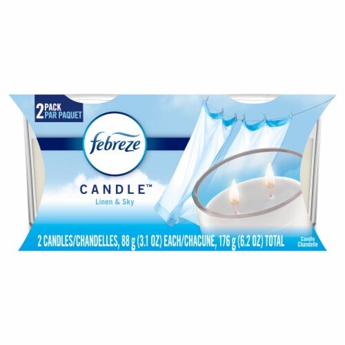 Febreze Candle Linen & Sky (2x88g) - Brandco Direct Inc