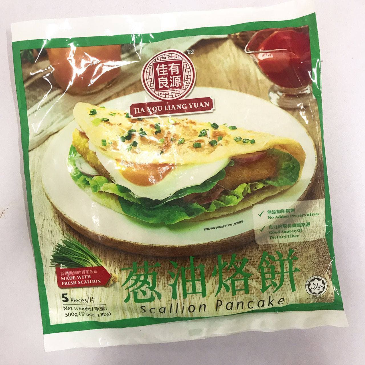 Jiayouliangyuan Scallion Pancakes 5 pieces 500g