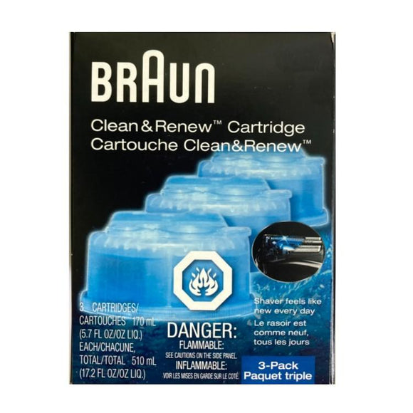 Braun Shaver Cleaning Refill Pack – 3 - Pack - Brandco Direct Inc