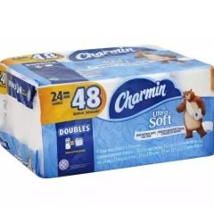 Charmin Ultra Soft Toilet Paper 24DR=48R - Brandco Direct Inc