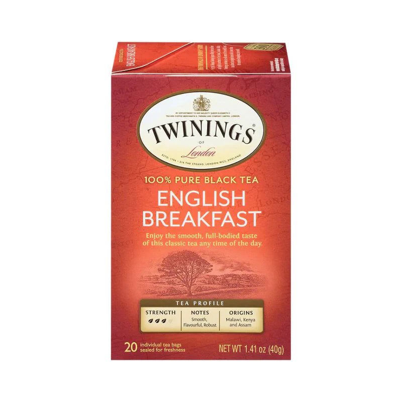 Twinings English Breakfast Black Tea 20s (40g) - Brandco Direct Inc