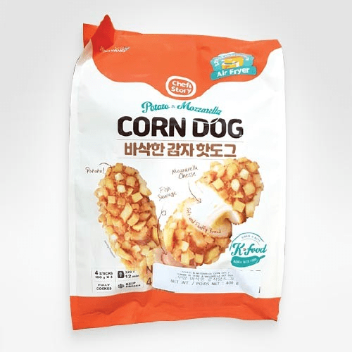 WOOYANG Potato&Mozzarella Corn Dog 400g - Brandco Direct Inc