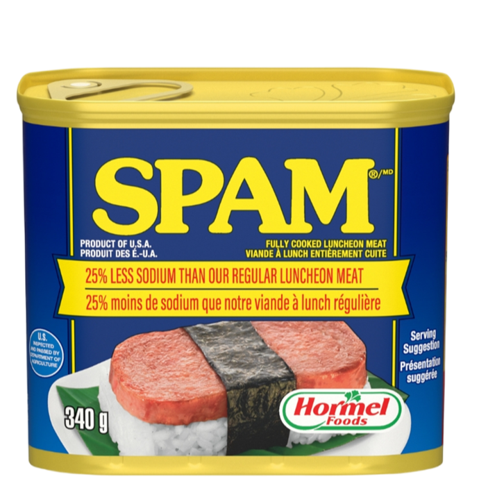 Spam Luncheon Meat Low Sodium 25% 340g