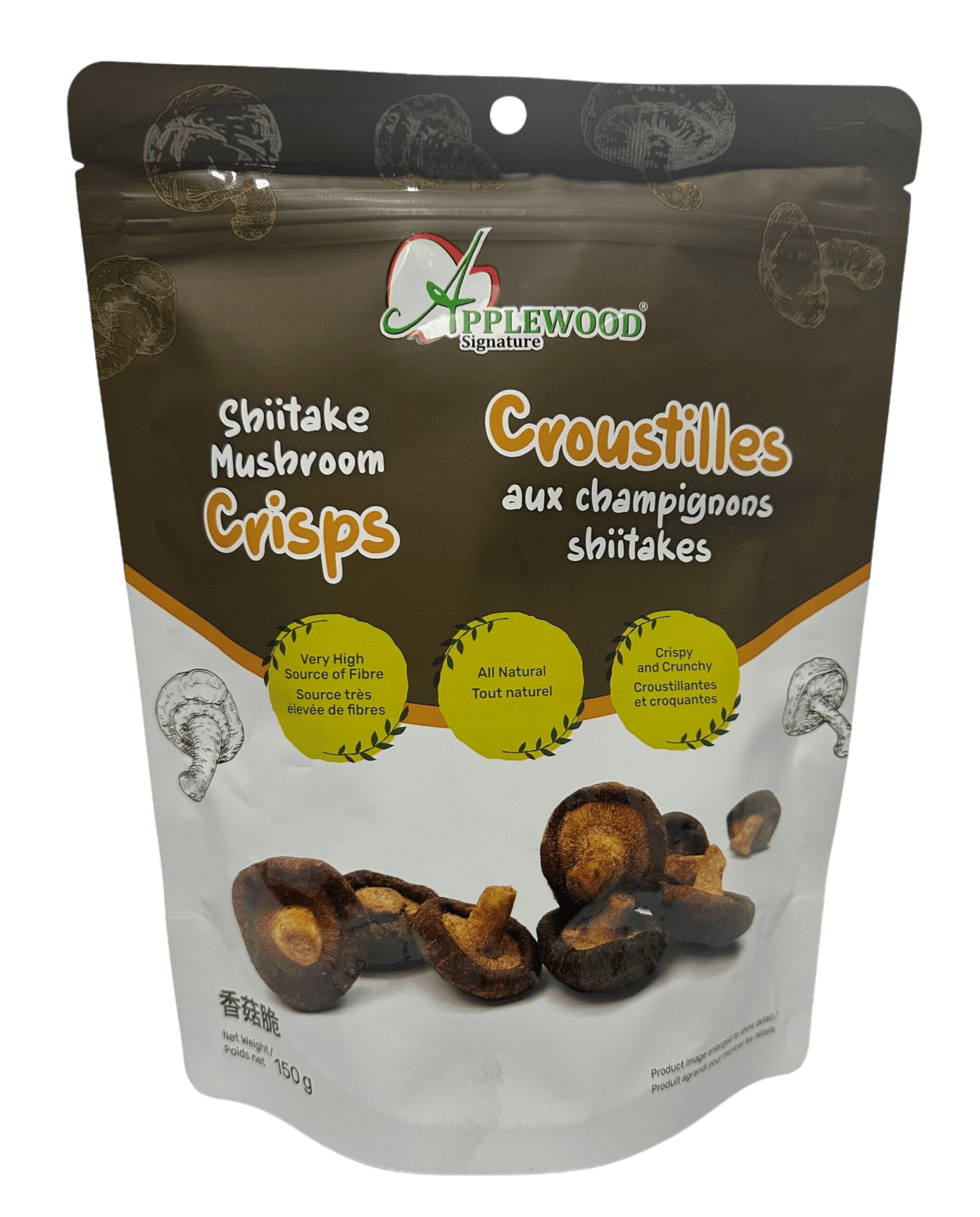 Applewood Sign Shiitake Mushroom Crisp(150g) - Brandco Direct Inc