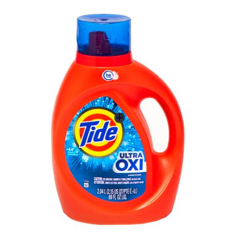 Tide Liquid Laundry Detergent High Efficiency Ultra Oxi 44 Ld (2.04L) - Brandco Direct Inc