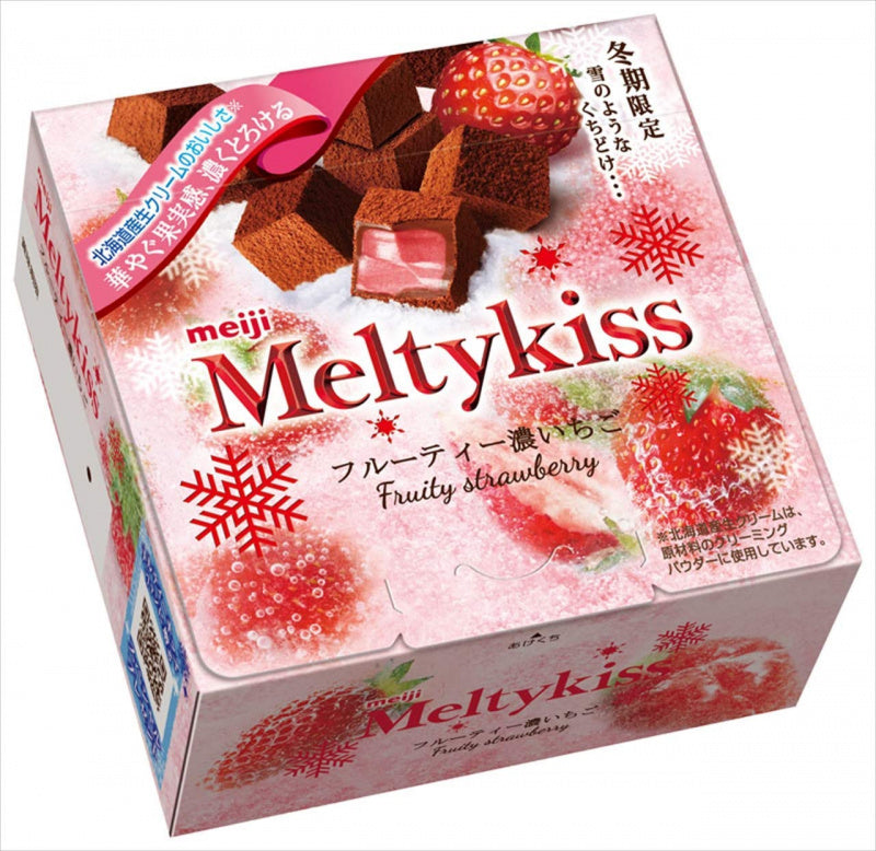 Meiji Melty Kiss Chocolate Fruity Strawberry (52g)