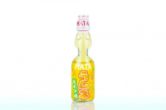 HATA Ramune Pineapple Flavor (Glass bottle) 200ml * 2 Bottle - Brandco Direct Inc