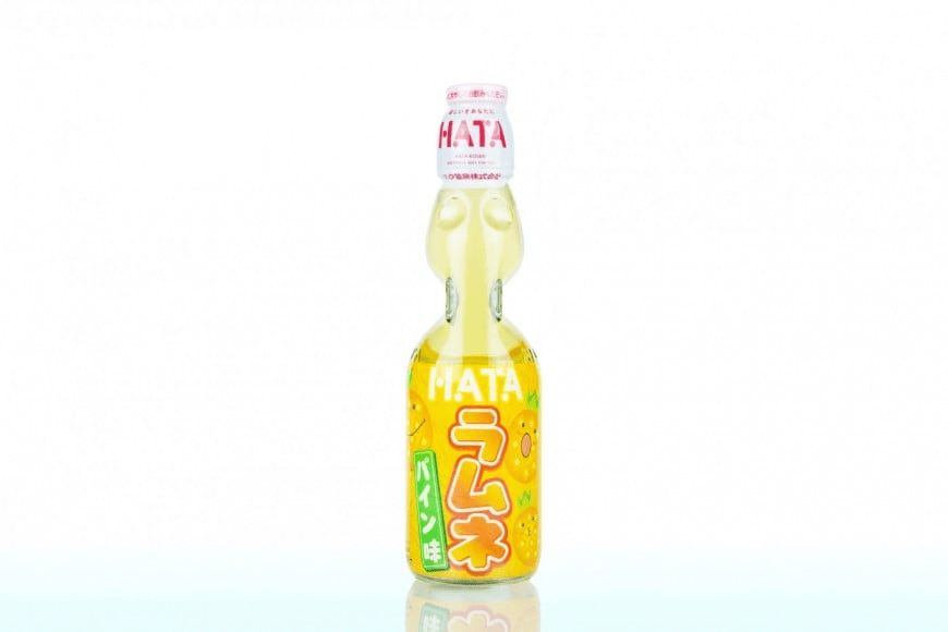 HATA Ramune Pineapple Flavor (Glass bottle) 200ml * 2 Bottle - Brandco Direct Inc