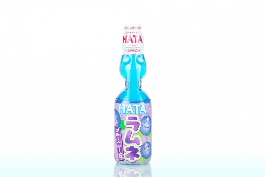 HATA Ramune Blueberry Flavor (Glass bottle) 200ml * 2 Bottle - Brandco Direct Inc