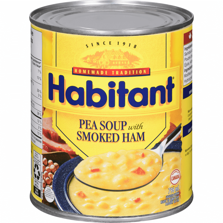 Habitant Pea With Smoked Ham Soup (796ml) - Brandco Direct Inc