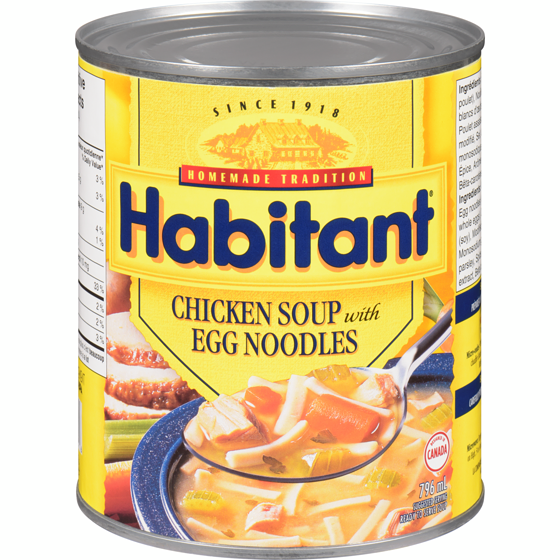 Habitant Chicken With Egg Noodles Soup (796ml);T10xH5