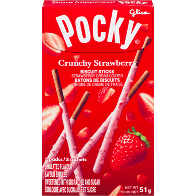 Glico Pocky Crunchy Strawberry (55g) - Brandco Direct Inc