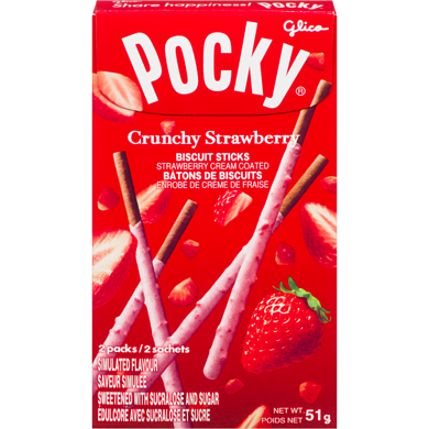 Glico Pocky Crunchy Strawberry (55g)