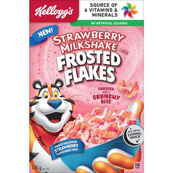 Kellogg's Frosted Flakes Strawberry Milkshake(435g)