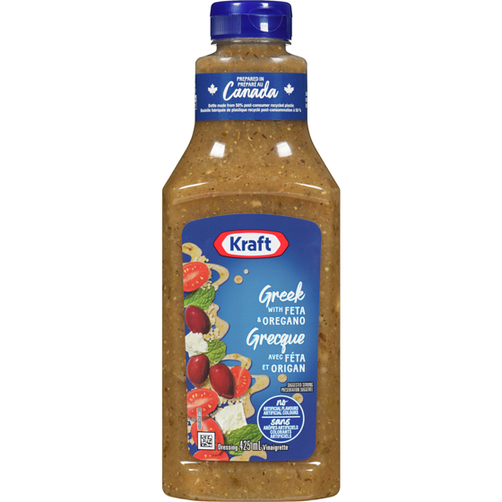 Kraft Dressing Greek With Feta Oregano (425ml)