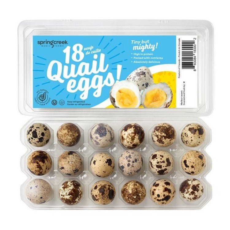 Spring Creek Quail Eggs 18pc/box - Brandco Direct Inc