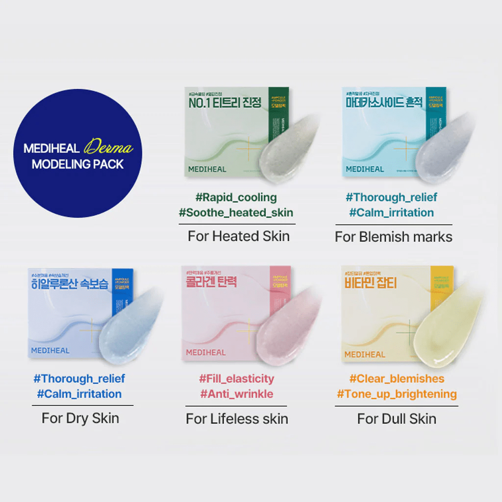 MEDIHEAL Derma Modeling Pack Madecassoside - Relieving Blemish Marks For Clear Skin* 2 Pack - Brandco Direct Inc