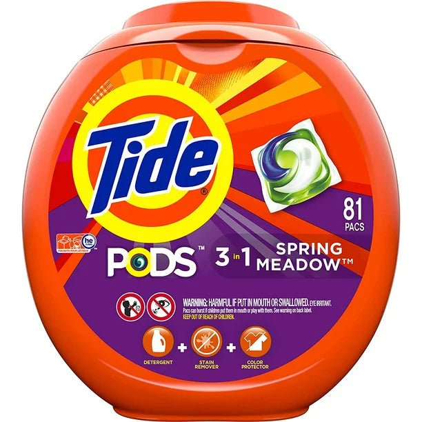 Tide Pods 3in1 Spring Meadow 81ct (1.86kg) - Brandco Direct Inc