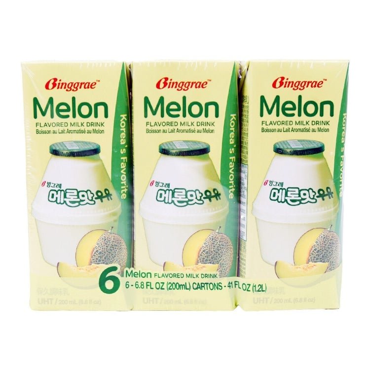 Binggrae melon flavored milk 6*200ml - Brandco Direct Inc