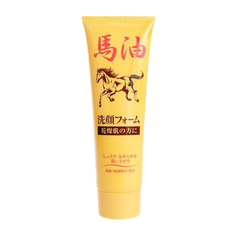 Jun Cosmetic Medicated Horse Oil Facial Cleansing Foam