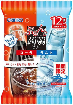 Orihiro Konjac Jelly Cola & Ramune 12P (240g) - Brandco Direct Inc