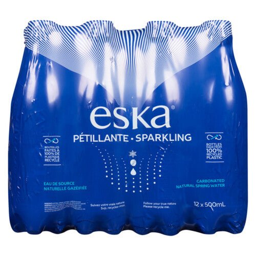 ESKA Sparkling Water 12 Bottle (500ml) - Brandco Direct Inc