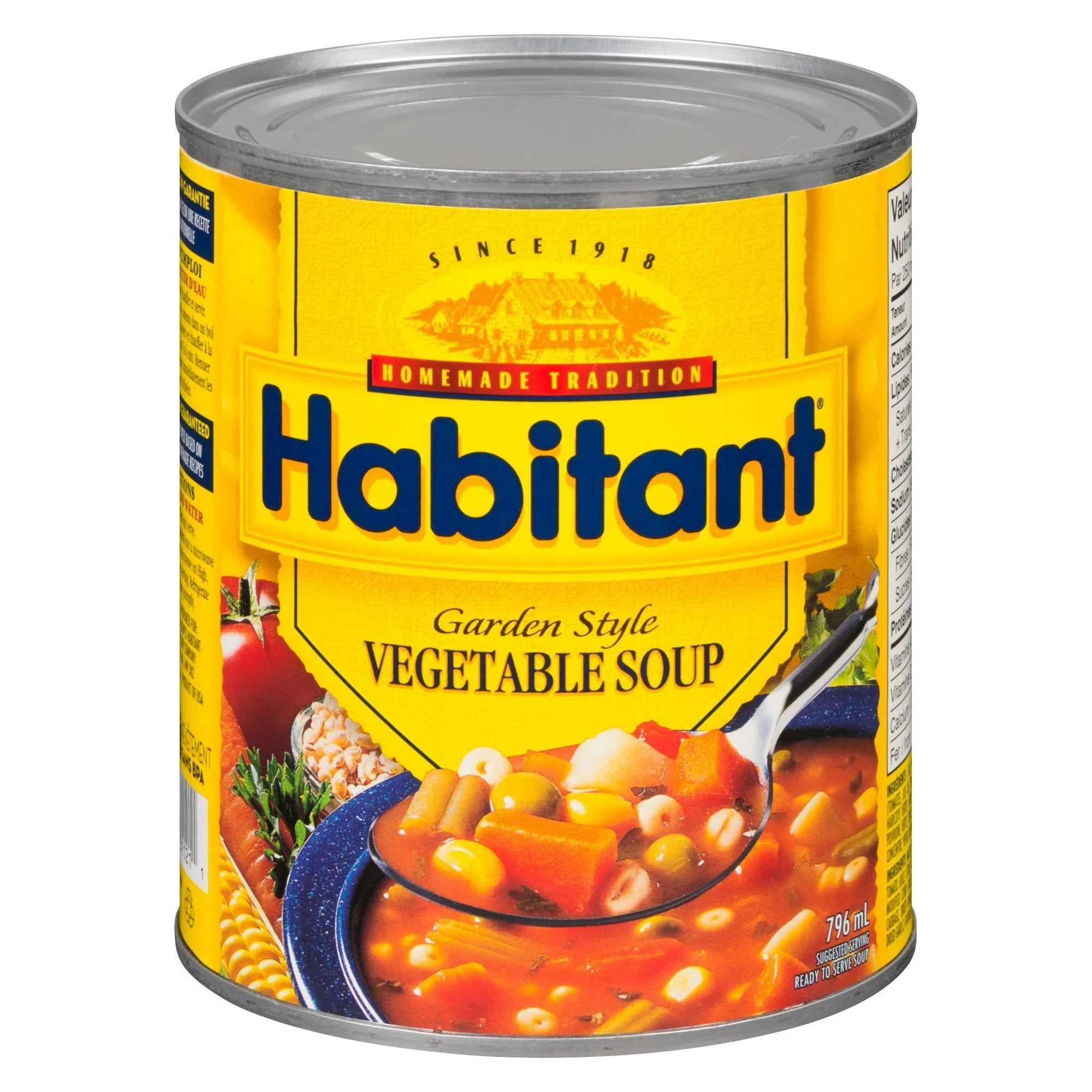 Habitant Garden Style With Vegetables Soup (796ml);T10xH5