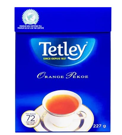 Tetley Orange Pekoe Tea 72's (227g) - Brandco Direct Inc