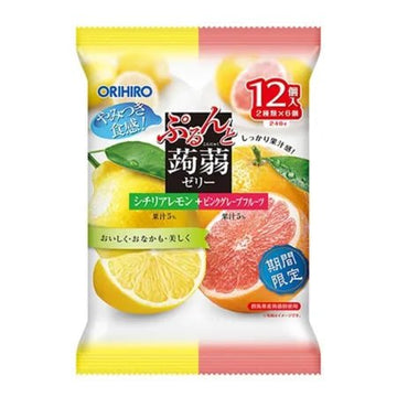 Orihiro Konjac Jelly Sicilian Lemon + Pink Grapefruit (240g) - Brandco Direct Inc