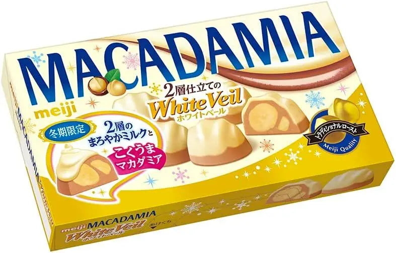 Meiji Macadamia Chocolate White Veil (83g)