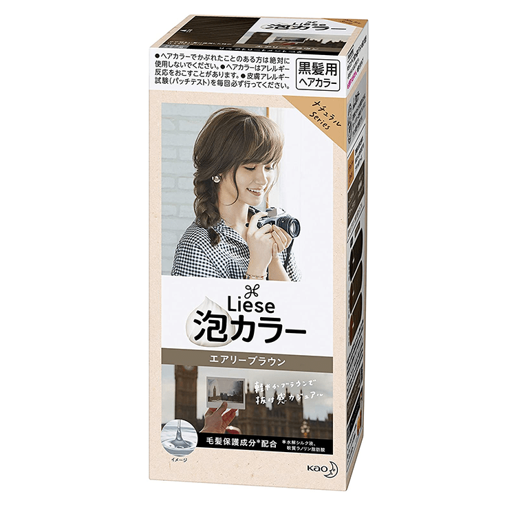 Kao Liese Prettia Bubble Hair Color, Airy Brown - Brandco Direct Inc