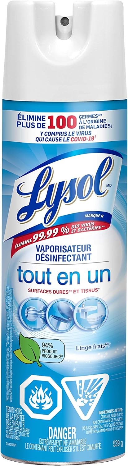 Lysol Disinfectant Spray Crisp Linen Scent (539g)