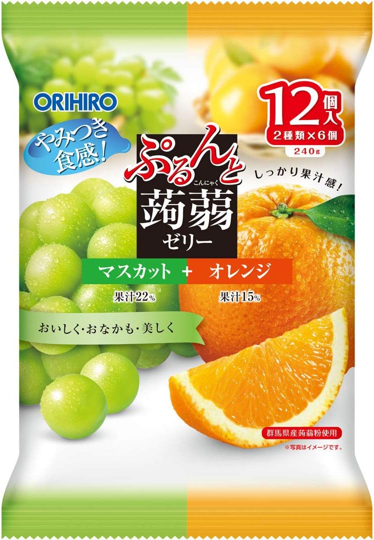 Orihiro 麝香葡萄和橙子果冻 (240g)