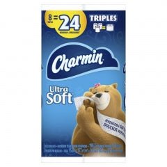 Charmin Ultra Soft Toilet Paper 2Ply 8TR=24R - Brandco Direct Inc