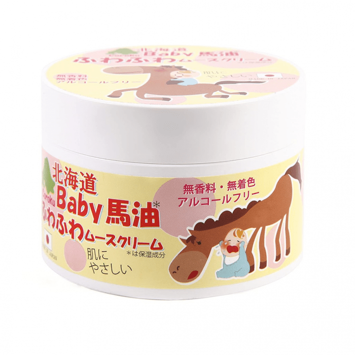 Koroku Hokkaido Baby Horse Oil Fluffy Moose Cream (200 ml) - Brandco Direct Inc