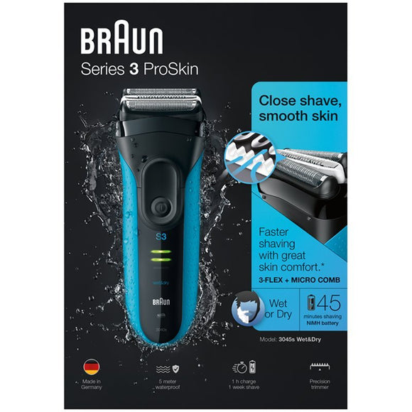 Braun Series 3 ProSkin Wet & Dry Electric Shaver for Men with Precision Trimmer - Brandco Direct Inc