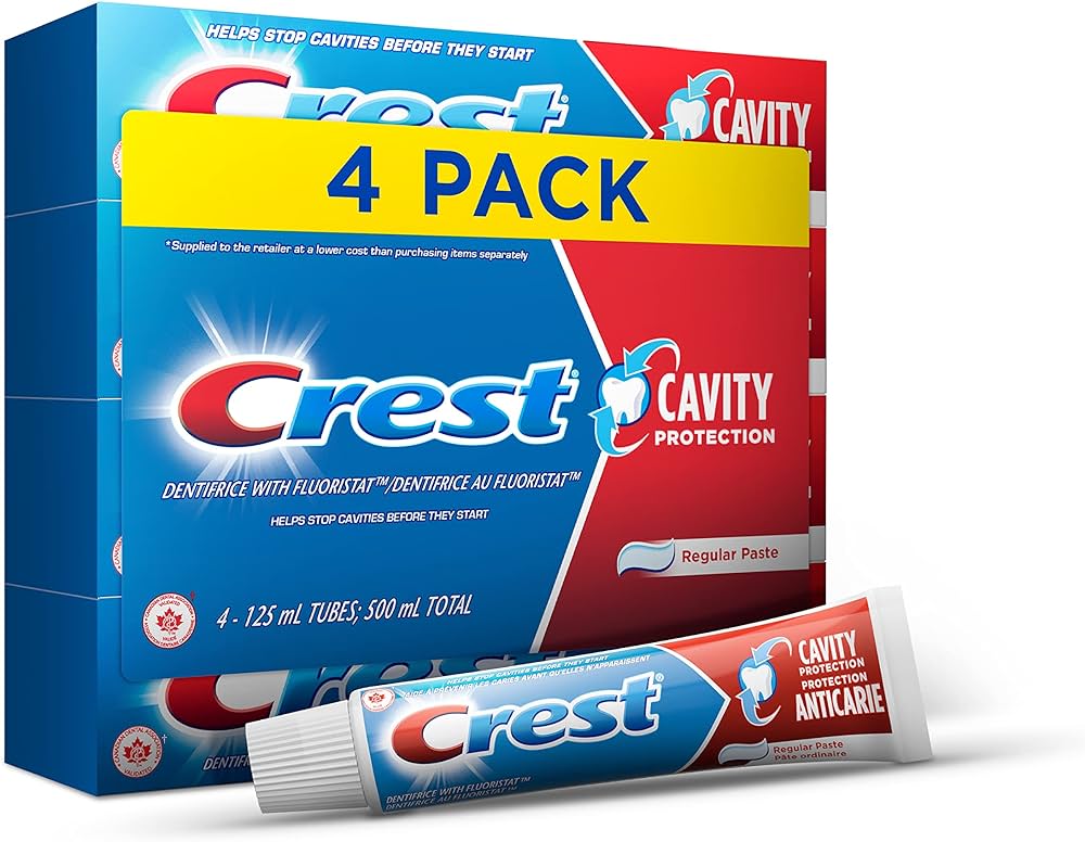 Dentifrice Crest Cavity Protection 4 Pack (125 ml)