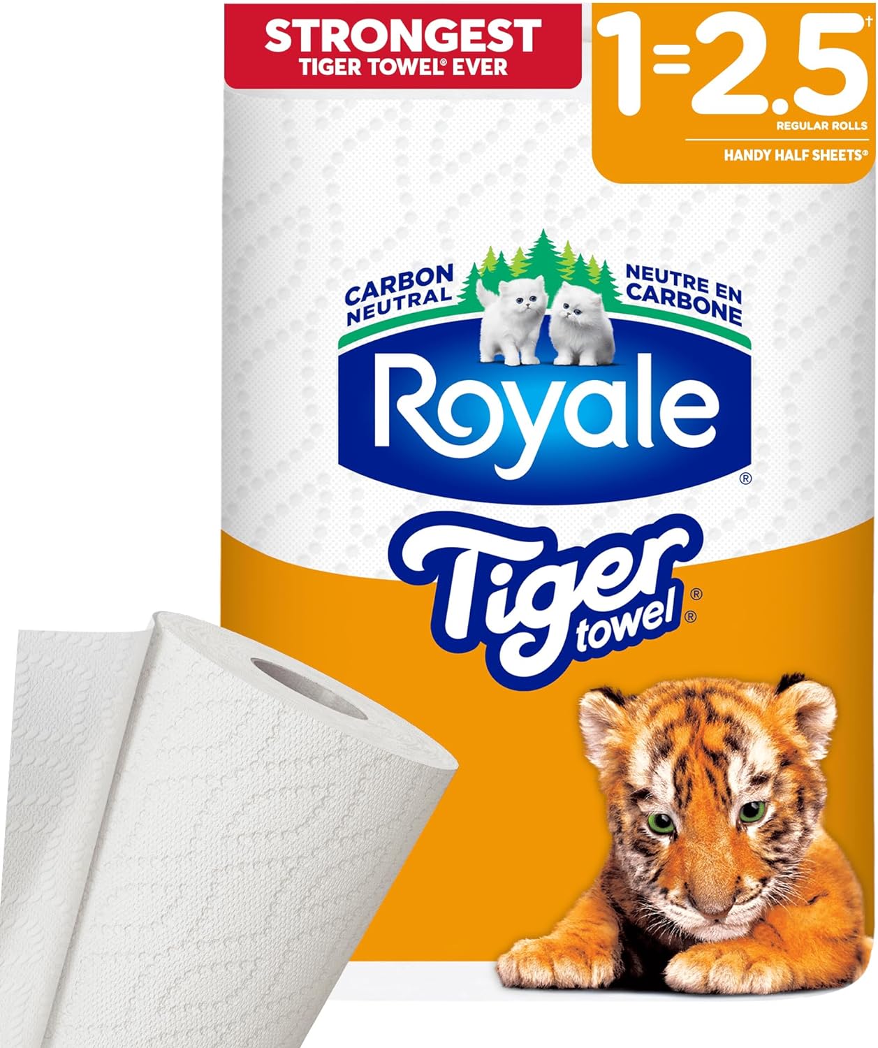 Essuie-tout Royale Tiger 1LR=2.5R HHT 2 plis (123S)