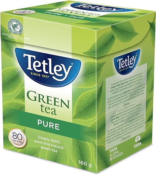 Tetley Green Pure 80's（160克）