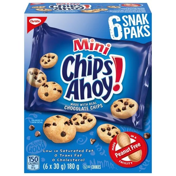 Mr.Christie's Snak Paks Mini Chips Ahoy (156g) - Brandco Direct Inc