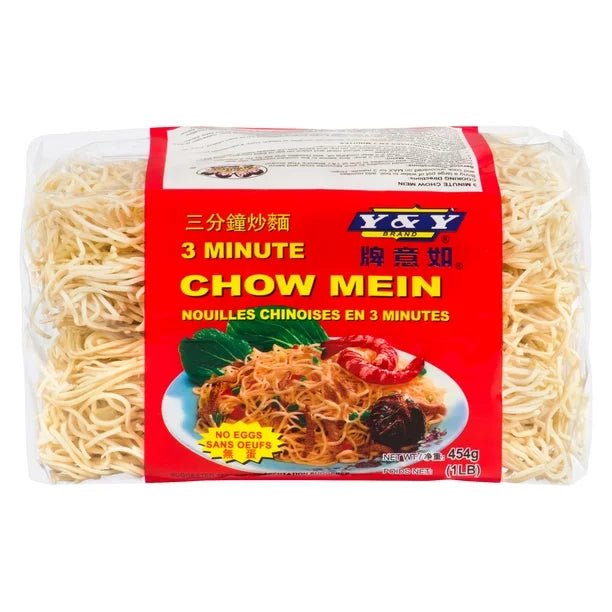 Y&Y 3 Minute Chow Mein Noodles (454g) - Brandco Direct Inc