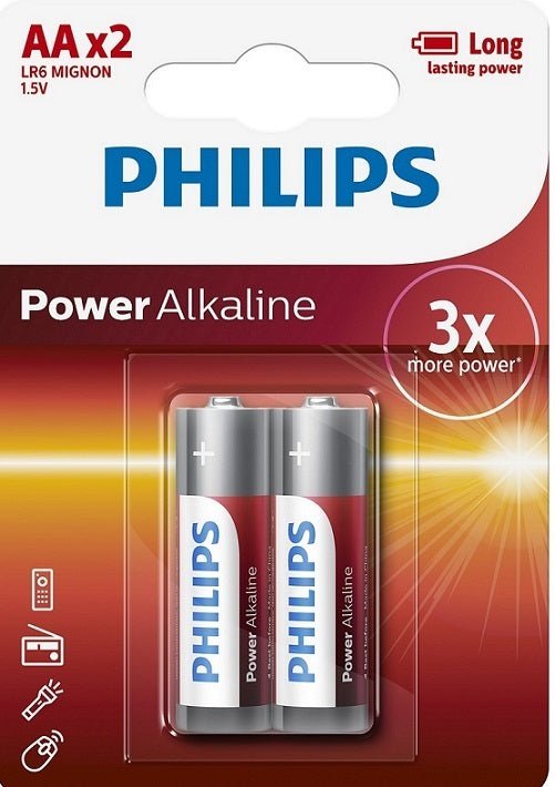 Philips Power Alkaline AA Blister (2ct) - Brandco Direct Inc