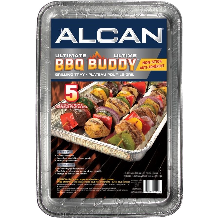 Alcan BBQ Non - stick Aluminum Foil Pan (5PK) - Brandco Direct Inc