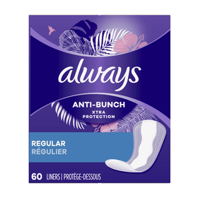 Always Anti Bunch Xtra Protection Liners Long (48') - Brandco Direct Inc