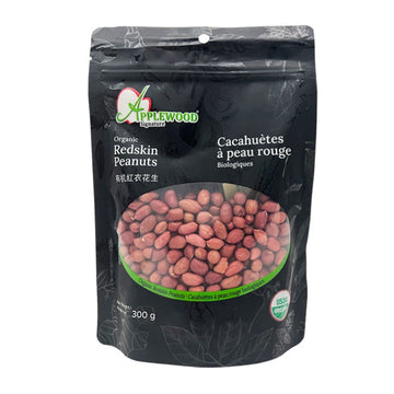 Applewood Organic Red Skin Peanut (300g) - Brandco Direct Inc