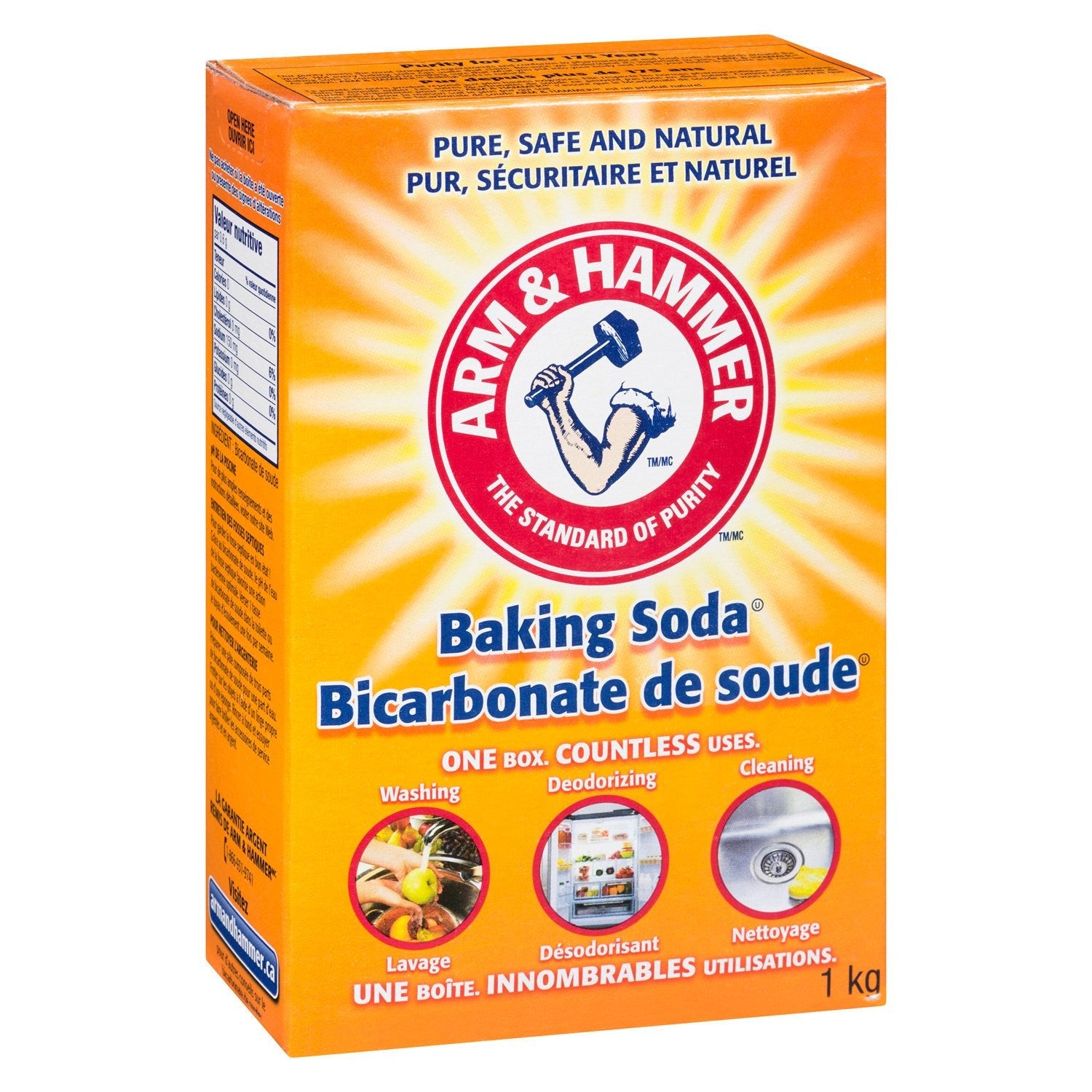 Arm & Hammer Baking Soda Medium(1kg) - Brandco Direct Inc