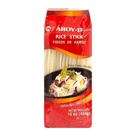 Aroy - D Rice Stick Gluten Free 10MM (454g) - Brandco Direct Inc
